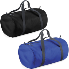 Set van 2x kleine sport/draag tassen 50 x 30 x 26 cm - Zwart en Blauw
