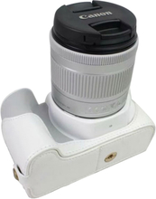Canon EOS 200D kameran kameraskydd syntetläder - Vit