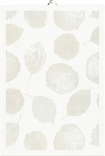 Ekelund - Bladnerv håndkle 35x50 cm lysegrå