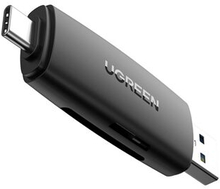 UGREEN 2-i-1 USB A til USB C OTG Kortlæser PC Laptop Telefon Konverter Smart Memory Card Reader Adap