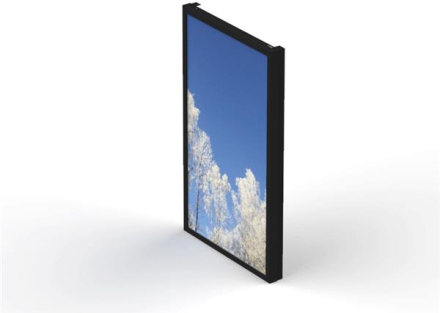 Hi-Nd Wall Casing 55"" Portrait for Samsung, LG & Philips, Black RAL 9005