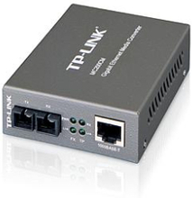 TP-Link 1000Mbps RJ45 to 1000Mbps multi-mode SC fiber Converter, Full-duplex,up to 550m