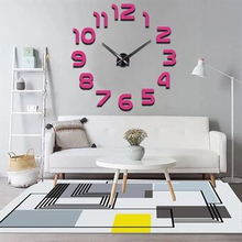Moderne DIY -det-selv Akryl Spejl Fashion Væg Ur Spejl Klistermærker Quartz Ur Home Decor