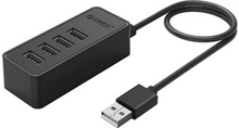 ORICO USB2.0 Desktop 4-Port HUB til bærbar computer, kabellængde: 100 cm (W5P-U2-100) - Sort