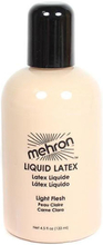 LIGHT Flesh Liquid Latex 133 ml Mehron Flytende Latex