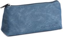 Bombata etui Evolution driehoekig 20 cm kunstleer jeansblauw