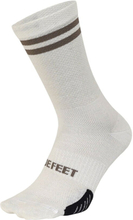 DeFeet Cush Wool Comp 6" Sokker Hvit/khaki stripe, Str. S