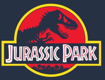 Jurassic Park Logo Men's T-Shirt - Navy - L