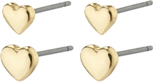 66231-2003 AFRODITTE Heart Earrings 2-In-1 Set 1 set