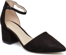 Biadevived Pump Micro Suede Shoes Heels Pumps Classic Black Bianco