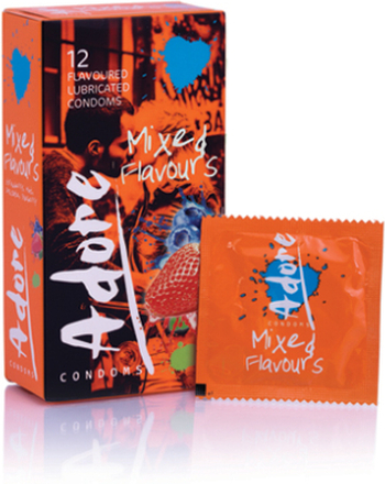 Adore Flavours Condoms - 12 Condoms