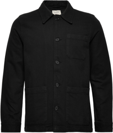 Barney Worker Jacket Black Designers Overshirts Black Nudie Jeans