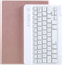 Tekstureret læderetui+Bluetooth-tastatur til iPad Mini 2/iPad Mini/iPad Mini 4/iPad Mini (2019)
