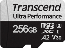 Transcend: microSDXC 340S 256GB U3 A2 V30 (R160/W125)