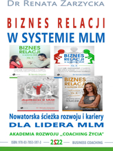 Biznes relacji w systemie MLM. Nowatorska ścieżka rozwoju i kariery dla Lidera MLM. Cześć 1, 2, 3 i 4.