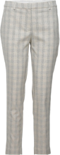 Kylie Crop 734 Soft Grey Check Bottoms Trousers Suitpants Grey FIVEUNITS