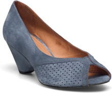 Tiffany Triangle Shoes Heels Pumps Peeptoes Blue Anonymous Copenhagen