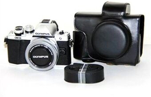 PU Leather Camera Protective Case + Strap for Olympus OM-D E-M10 Mark II / E-M10 / E-M10 MarkIII Dig