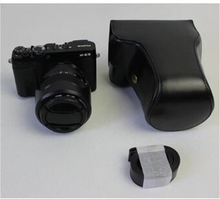 PU læder beskyttelses taske med rem til Fujifilm X-E3 kamera