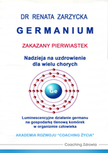 GERMANIUM zakazany pierwiastek. Nadzieja na uzdrowienie dla wielu chorych. Luminescencyjne działanie germanu na gospodarkę tlenową komórek w organi...