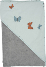 Be Be Be 's Collection Hætteklædte badehåndklæde 3D Butterfly mint