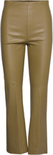 Slkaylee Pu Kickflare Pants Trousers Leather Leggings/Bukser Grønn Soaked In Luxury*Betinget Tilbud