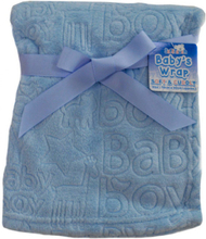 Soft Touch babydeken It&apos;s a Boy fleece 70 x 90 cm blauw