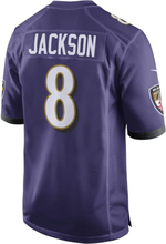 NFL Baltimore Ravens (Lamar Jackson) Men's Game American Football Jersey - Purple