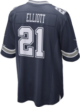 NFL Dallas Cowboys (Ezekiel Elliott) Men's Game American Football Jersey - Blue