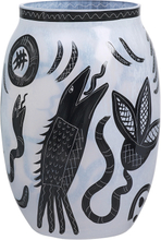 Kosta Boda - Caramba Vase 34 cm Hvit/Svart