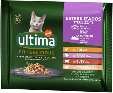 Sparpaket Ultima Cat Sterilized 96 x 85 g - Fleischauswahl