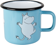 Moomin Enamel Mug 25Cl Moomin Home Tableware Cups & Mugs Coffee Cups Blue Moomin