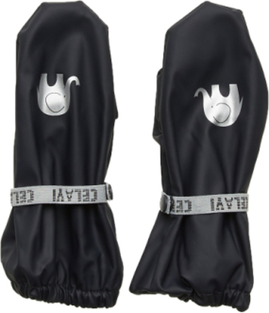 Pu-Mittens W/O Padding Accessories Gloves & Mittens Rain Gloves Marineblå CeLaVi*Betinget Tilbud
