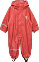 Rainwear Suit -Solid Pu Outerwear Coveralls Rainwear Coveralls Rød CeLaVi*Betinget Tilbud