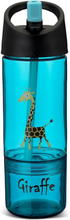 Water Bottle 2 In 1, Kids 0.3 + 0.15 L - Turquoise Home Meal Time Blue Carl Oscar