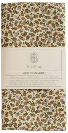 by KlipKlap Baby svøb - Wild Flower - Lilac