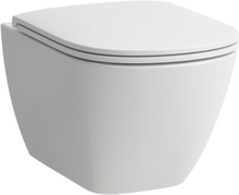 Laufen Lua kompakt væghængt toilet, uden skyllekant, hvid