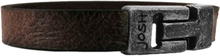 JOSH 24666-BRA-VB-BR Armband leder bruin-vintage zwart 10 mm