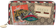 Pre-eide GG Supreme Canvas Applique Courrier Zip Around Wallet
