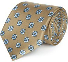 Cravatta su misura, Lanieri, Marrone twill Seta Microdisegni, Quattro Stagioni | Lanieri