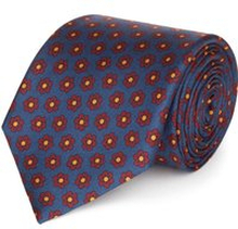 Cravatta su misura, Lanieri, Made In Italy Blu Seta, Quattro Stagioni | Lanieri