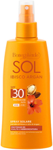SOL Ibisco Argan - Spray solare - protegge ed esalta l'abbronzatura - con olio di Ibisco e olio di Argan - protezione alta SPF30 (200 ml)