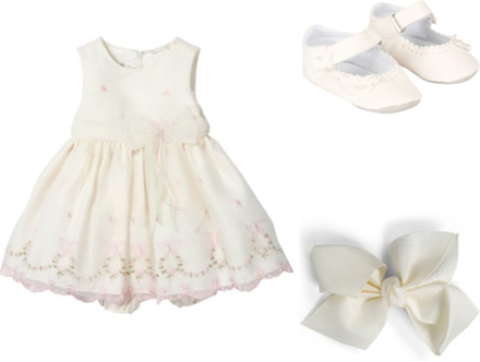 Cream white/pink dress package