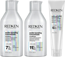 Redken Acidic Bonding Concentrate Trio Set Shampoo 300 ml + Conditioner 300 ml + Leave-In Treatment 150 ml