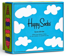 Happy socks Strømper 2P Sunny Day Socks Gift Set Blå Mønster Str 41/46