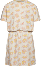 Sgdelina Oranges Ss Dress Dresses & Skirts Dresses Casual Dresses Short-sleeved Casual Dresses Beige Soft Gallery*Betinget Tilbud