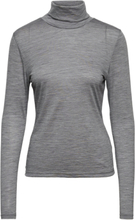 Sividagz Wool Rollneck Noos Tops T-shirts & Tops Long-sleeved Grey Gestuz