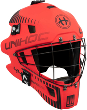 Unihoc Goalie Mask Unihoc INFERNO 44 Neon Red/Black