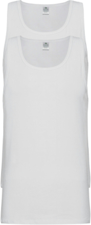 Dovre Singlet 2-Pack Gots Tops T-shirts Sleeveless White Dovre