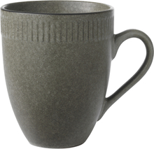 Aida - Relief stoneware kopp 30 cl grå